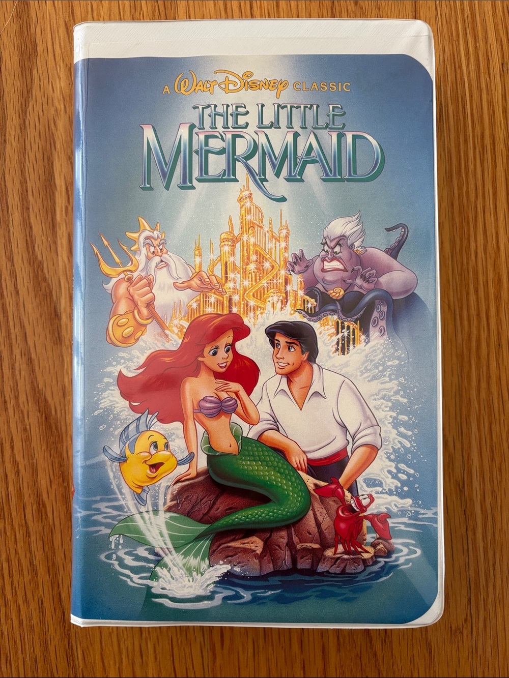Disney The Little Mermaid VHS Tape Rare Black Diamond Banned Cover